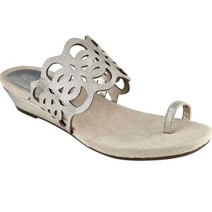 Anne Klein* Imma Slide Sandals* Light Gold* Sz 8